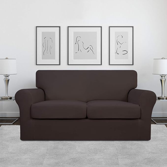 Easy-Going 3 Pieces Stretch Soft Couch Cover - Image 2