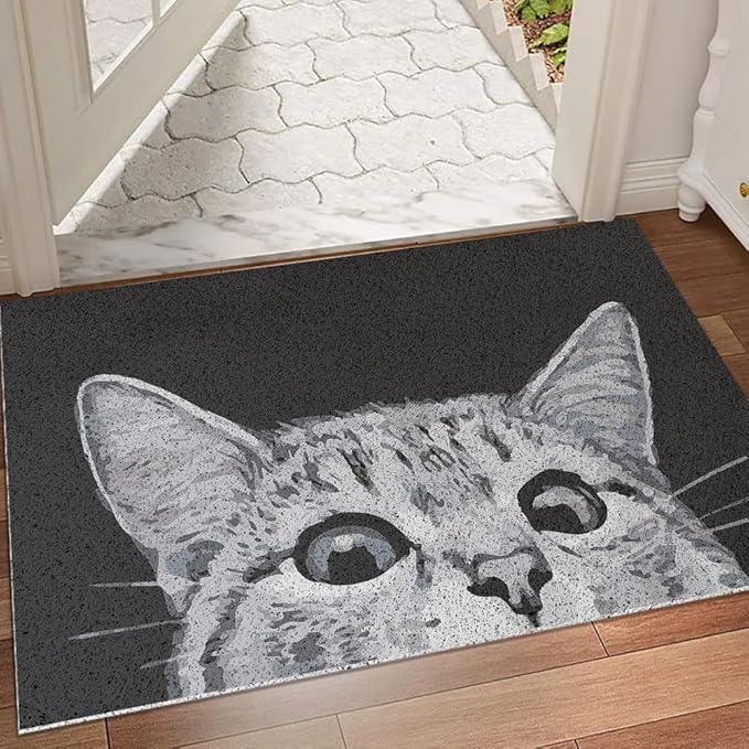 MR FANTASY Cat Door Welcome Mat by MR+FANTASY