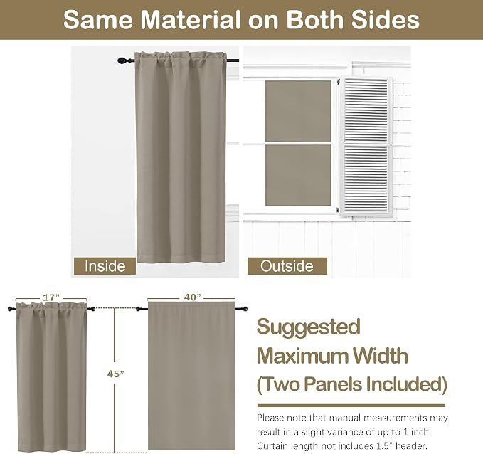 OVZME Stone Short Blackout Curtains - Image 2