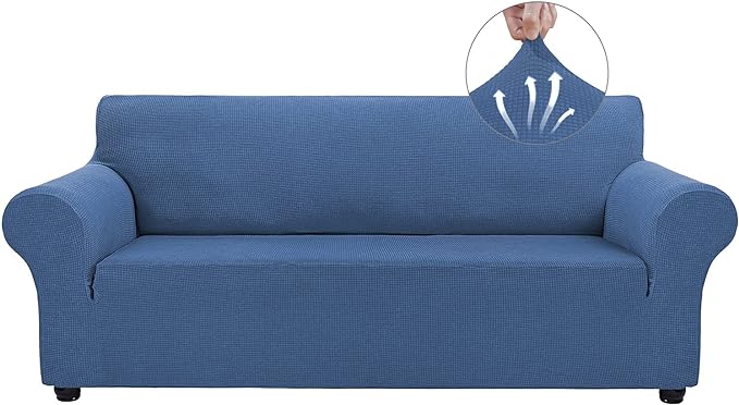 Asnomy Couch Covers for 3 Cushion Couch Stretch Sofa Covers Slipcovers by Asnomy