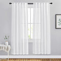 NICETOWN Semi Sheer Linen Curtains by NICETOWN