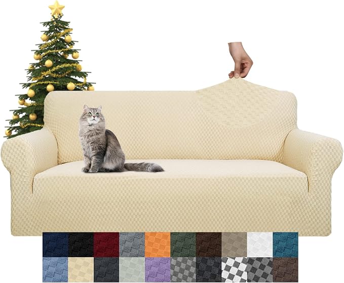 YEMYHOM Couch Cover Latest Jacquard Design High Stretch Sofa Covers - Image 8