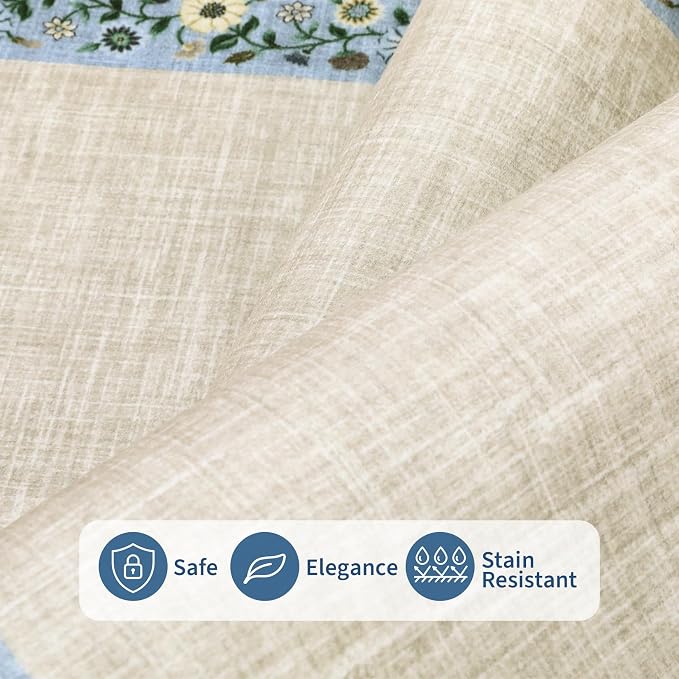 GarveeHome 4x6 Area Rugs for Bedroom Living Room Machine Washable Rugs Floral - Image 4