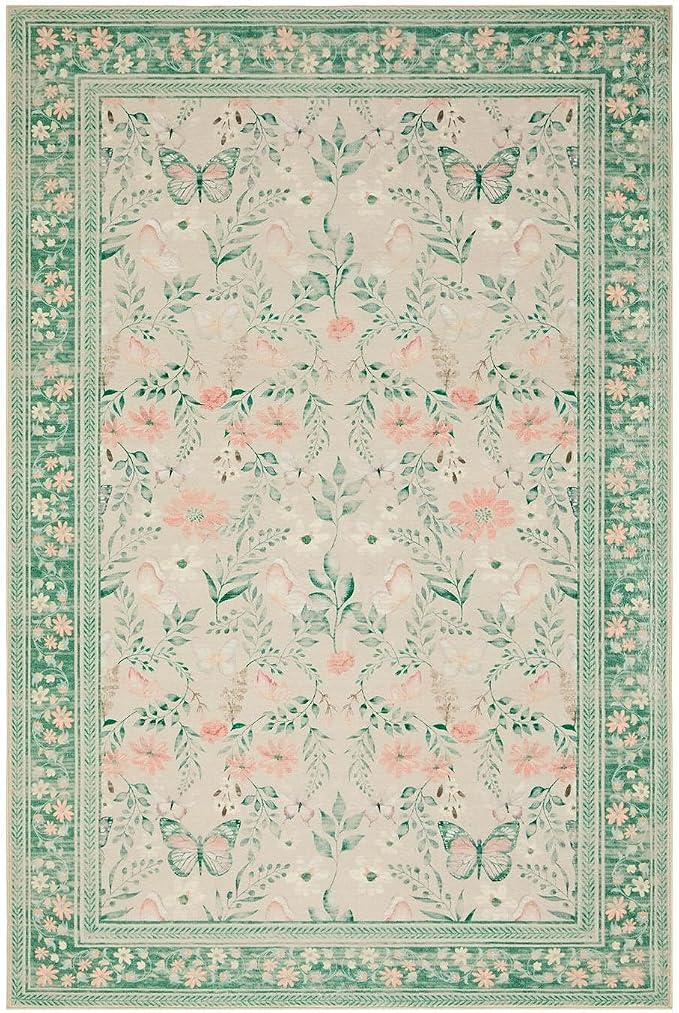Rugxara Entryway Rug, 3x5 Washable Area Rug, Non Slip Low Pile Small Carpet - Image 4