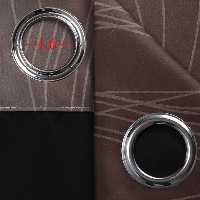 Estelar Textiler Full Room Darkening Gradient Blackout Curtains 96 Inch Length - Image 7