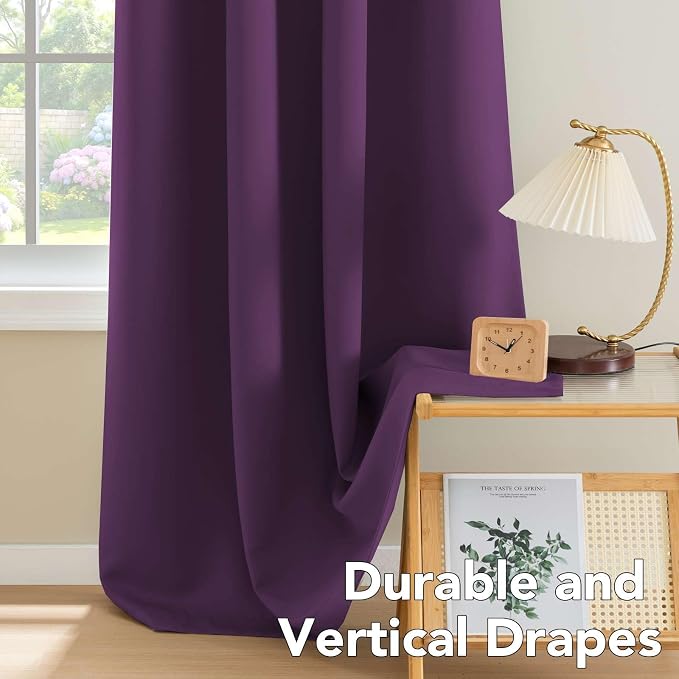 H.VERSAILTEX Bedroom Curtain Panels Blackout Draperies Room Darkening Curtains - Image 8