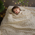 NEWCOSPLAY Super Soft King Blanket Ivory Premium Silky Flannel Fleece 3D Clouds by NEWCOSPLAY