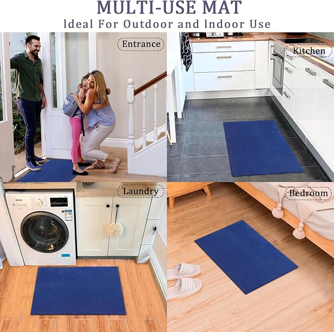 AAZZKANG Set of 2 Outdooor Indoor Utility Multipurpose Mat Non Slip Plain - Image 7