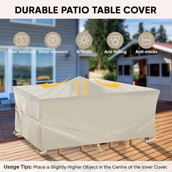 BALEINE Patio Furniture Covers, Outdoor Furniture Covers Waterproof, Heavy Duty - Image 3