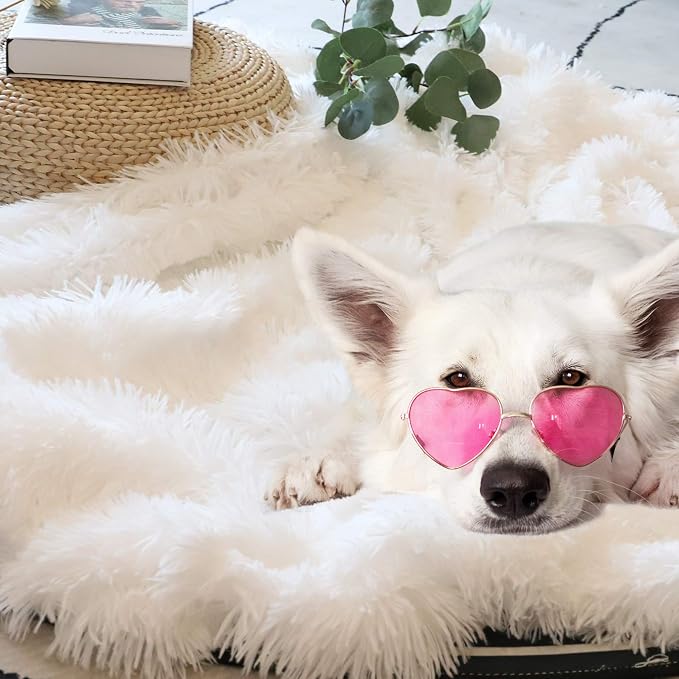 Tuddrom Decorative Extra Soft Faux Fur Blanket Twin Size 70" x 78", Solid - Image 6