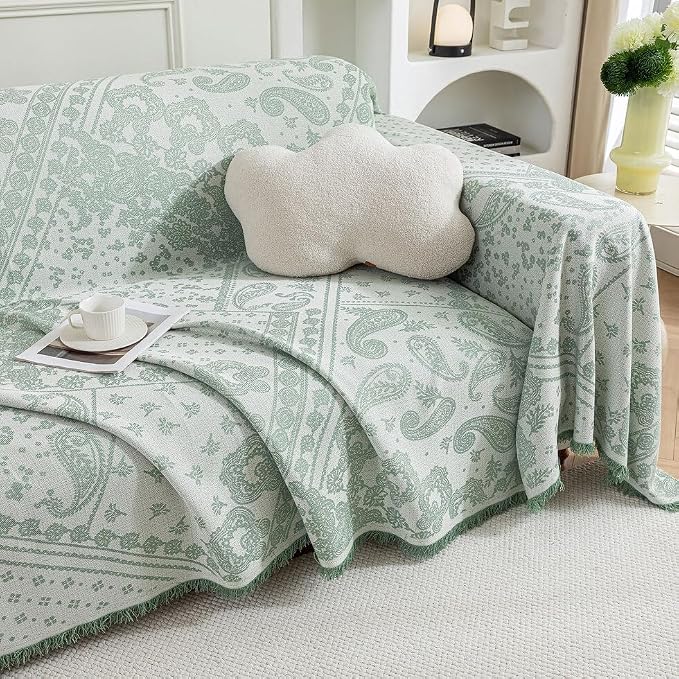 ROOMLIFE Green Couch Covers for Sofa, Sofa Covers Washable Non Slip Furniture - Image 9
