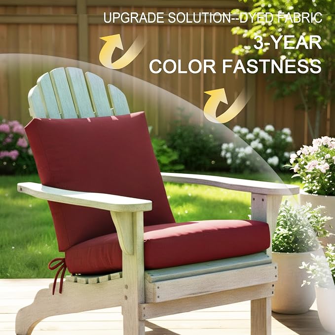 NettyPro Outdoor Cushion Covers Replacement Set 4 Water Repellent UV Resistant - Image 4