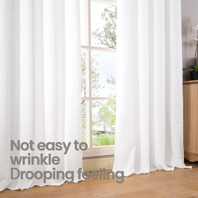 BGment 95 Inches Long Linen Curtains - Image 6