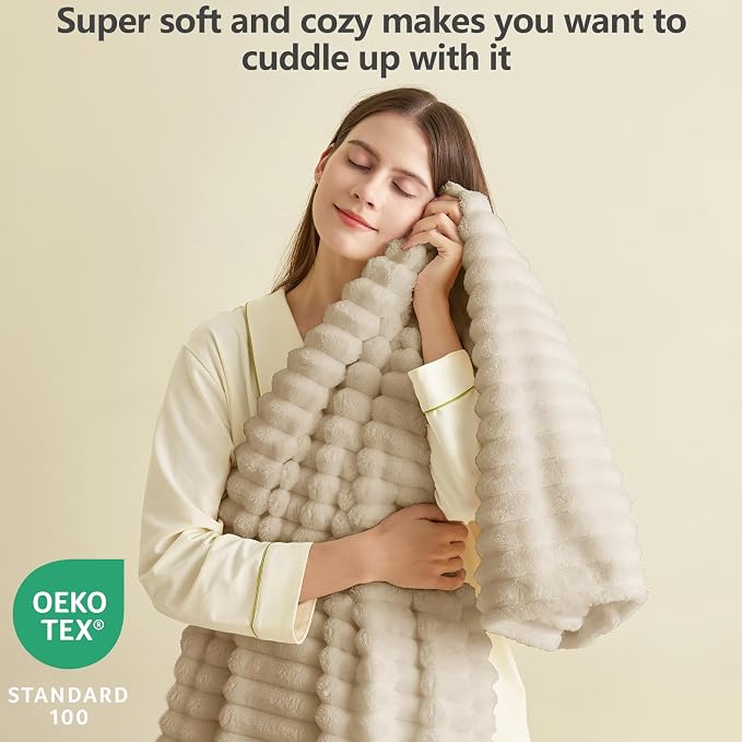 HIMEET Linen Ribbed Throw Blanket - Image 2