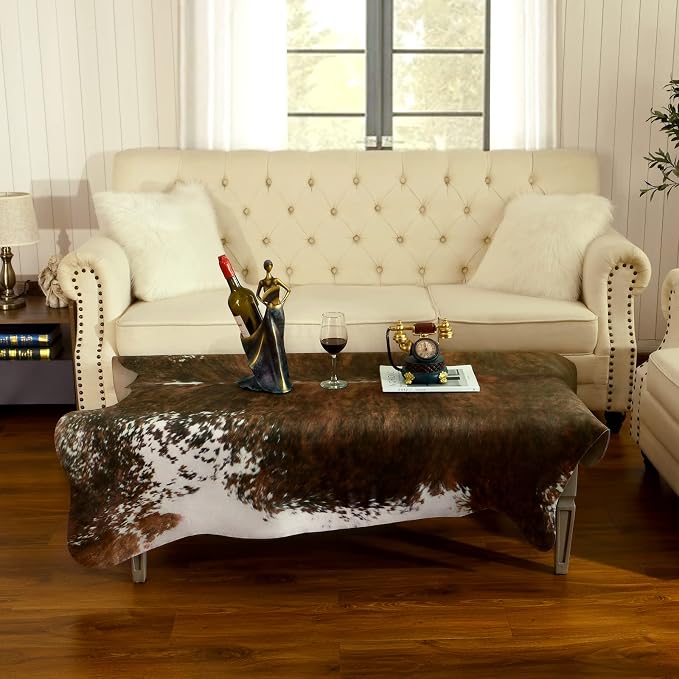 BENRON Faux Cowhide Rug, Western Cow Hide Rugs - Image 7