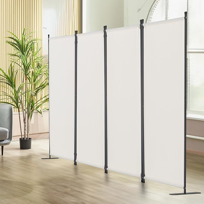 VEVOR Room Divider, 4 Panel Room Dividers and Folding Privacy Screens, Fabric - Image 8