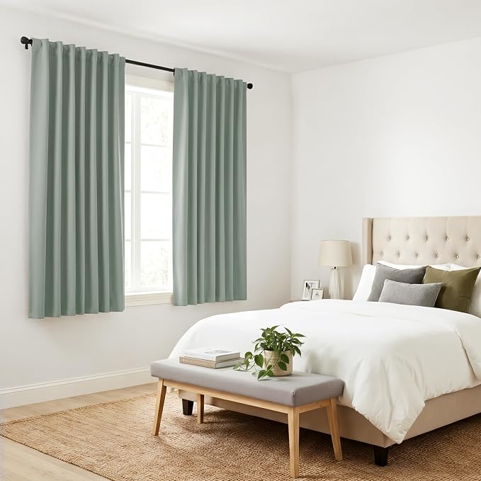 PONY DANCE Short Curtains for kinchen, Half Drapes for Bathroom Window - Image 8
