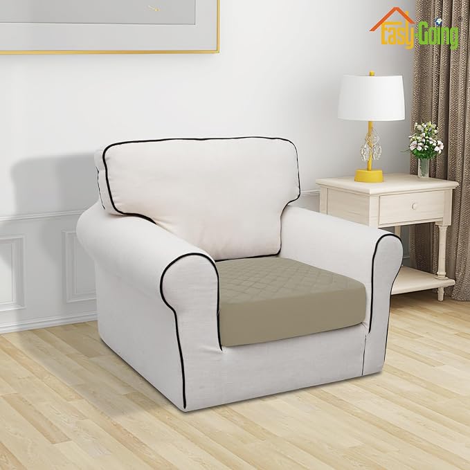 Easy-Going Waterproof Chair Cushion Cover, Non-Slip Leakproof Sofa Seat Cushion - Image 2
