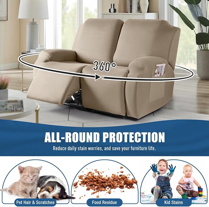 TAOCOCO Recliner Loveseat Covers Stretch Sofa Covers - Image 6