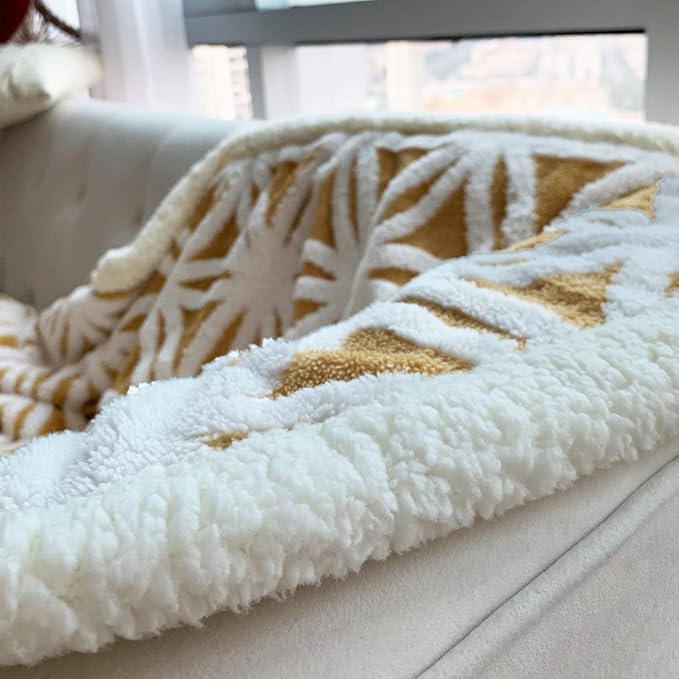 LOMAO Sherpa Fleece Blanket for Mom Cozy Soft Throw Blanket for Women Men - Image 6