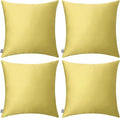 Thmyo 4-Pack 100% Cotton Comfortable Solid Decorative Throw Pillow Case by Thmyo