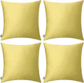Thmyo 4-Pack 100% Cotton Comfortable Solid Decorative Throw Pillow Case by Thmyo