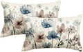 AVOIN colorlife Poppy Flowers Chinoiserie Throw Pillow Covers, 12 x 20 Inch by AVOINcolorlife