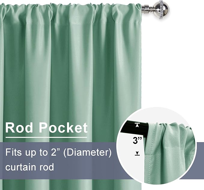 JIUZHEN Blackout Curtains for Bedroom - Image 6