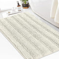 Turquoize Chenille Bath Rugs Shaggy Bathroom Rugs Non Slip Bath Mat by Turquoize