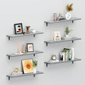 SKYSEN Floating Shelves for Wall Set of 6, 23.6in Wood Wall Shelf for Decor by skysen