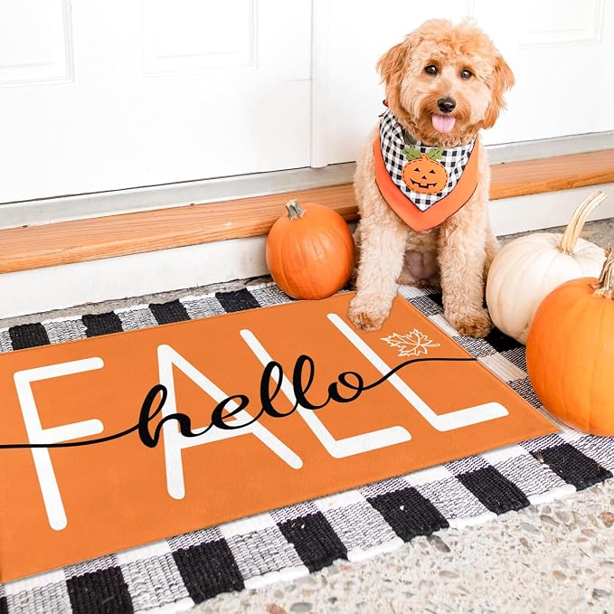 Hello Fall Door Mat - Image 2