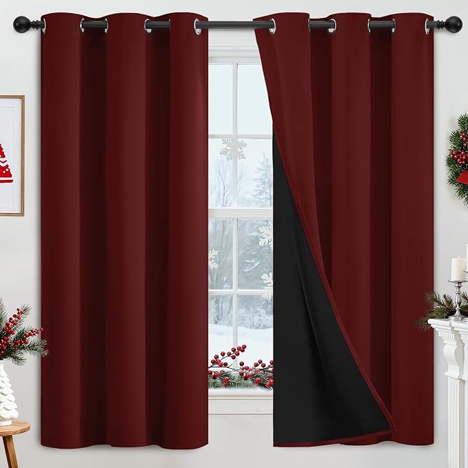 Yakamok 100% Blackout Curtains for Bedroom 2 Panels by Yakamok