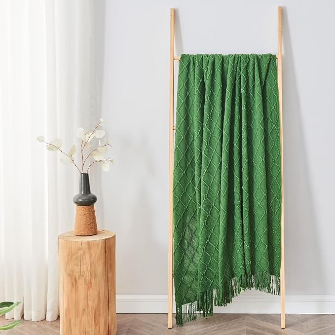 inhand Green Knitted Throw Blanket - Image 8