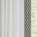 VisionaryHomeDesign White Colour Linen Curtain Panels by VisionaryHomeDesign
