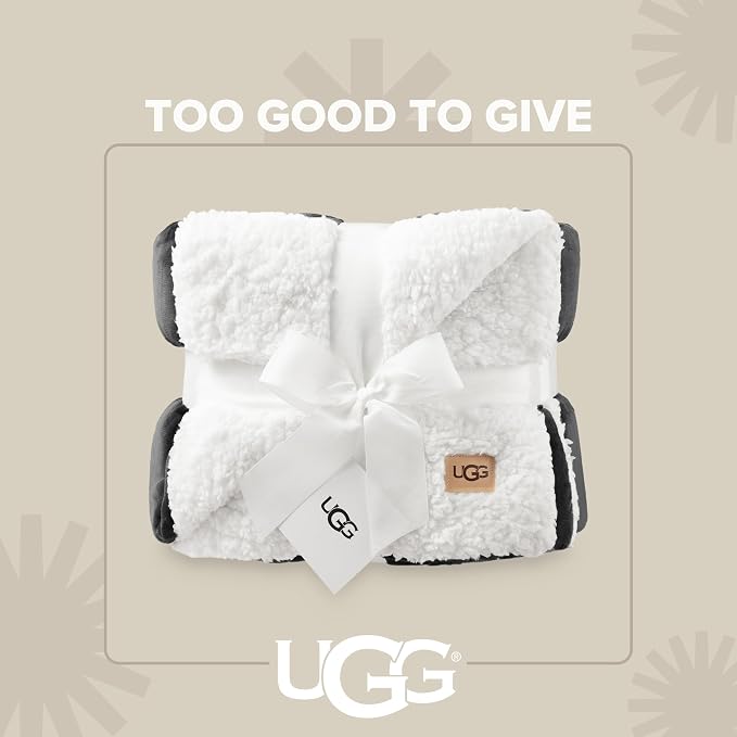 UGG Nita Throw Blanket for Bed, Soft Reversible Plush Throw for Couch and - Image 4