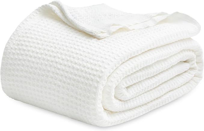 Bedsure Gentlesoft 100% Cotton Blanket King Size by BEDSURE