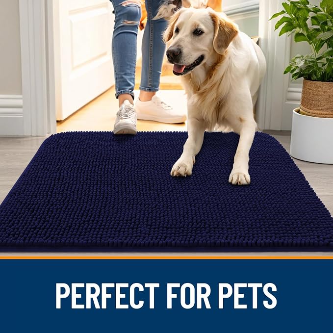 OLANLY Dog Door Mat for Muddy Paws 70x32, Absorbs Moisture and Dirt, Absorbent - Image 6