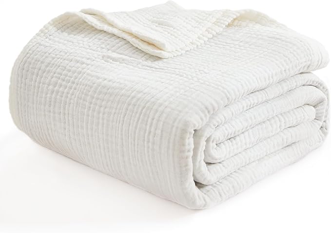 EMME Muslin Baby Blankets 100% Cotton 4-Layer Swaddle 40"x50" Lightweight Soft - Image 2