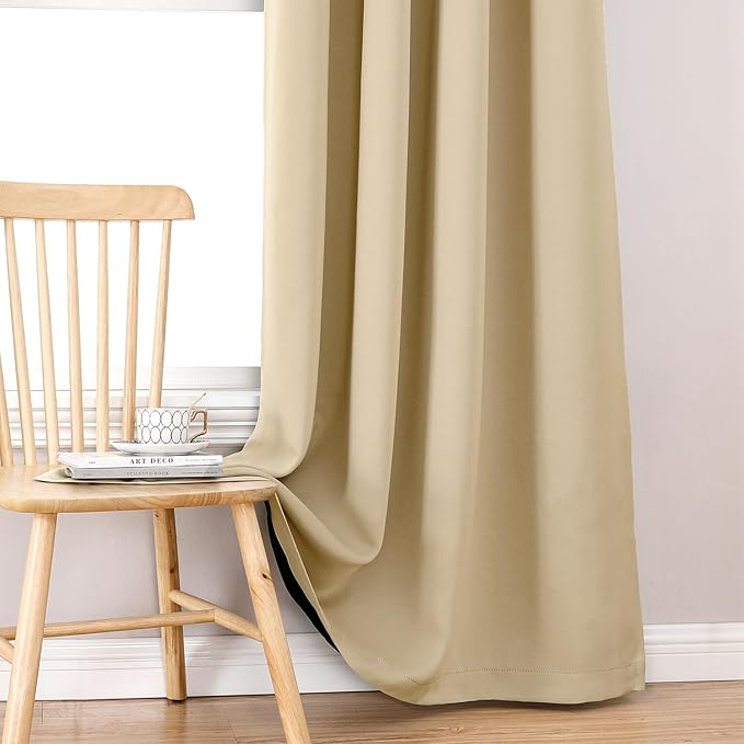 ChrisDowa 100% Blackout Curtains 108 inch Long - Image 7