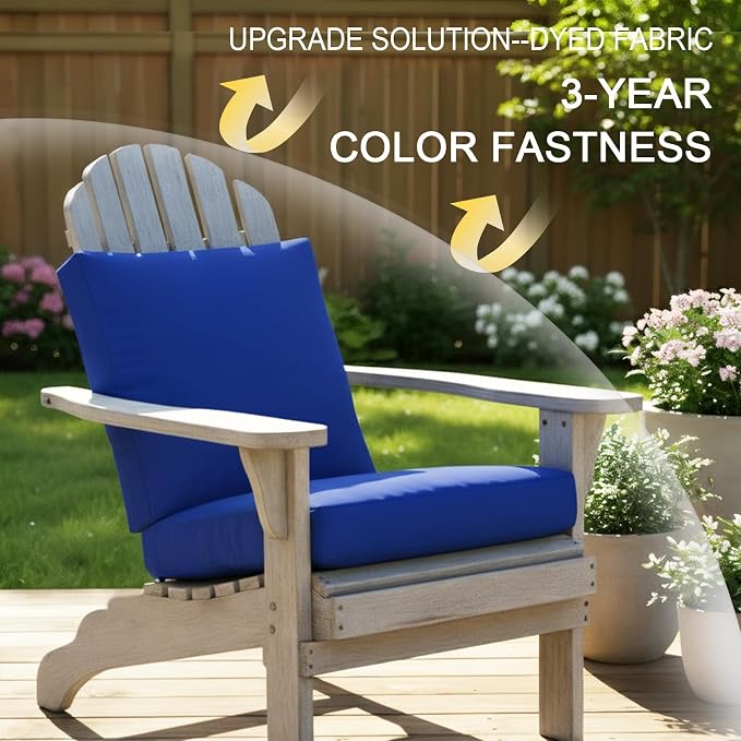NettyPro Patio Chair Seat Cushion Covers Set 4, Waterproof Outdoor Furniture - Image 4