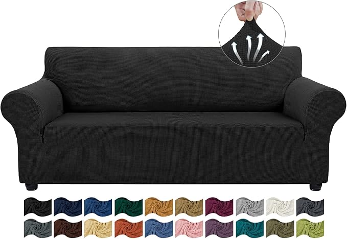 Asnomy Couch Covers for 3 Cushion Couch Sofa Pet Friendly, 3 Seater Sofa Cover by Asnomy