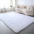 7x10 Area Rugs for Living Room: White Shag Area Rug 7 x 10 Carpets for Living by CAIYUECS