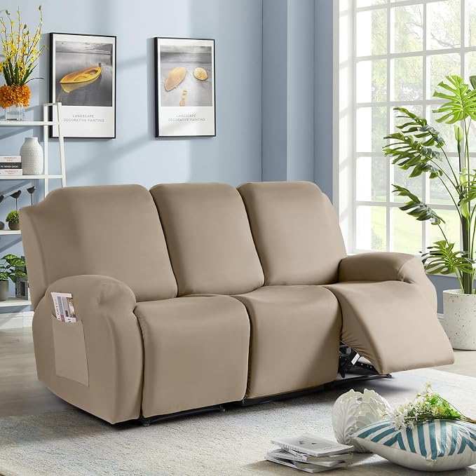 TAOCOCO Stretch Recliner Sofa Covers 3 Pieces Couch Covers - Image 8