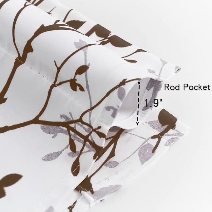 Tree Branch Printed Curtain Valance, 18 Inches Long Window Treatment, Bedroom - Image 4