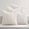 MIULEE Faux Fur Plush Decorative Throw Pillow Covers 18x18 Set of 4, Spring by MIULEE