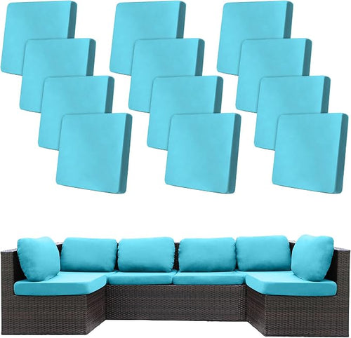 12 Pcs Stretch Patio Cushion Covers, Outdoor Couch Covers Replacement, Outdoor by BIETYONE