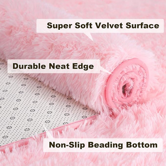 Merelax Soft Modern Indoor Shaggy Area Rug - Image 5