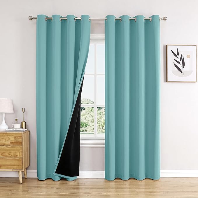 ChrisDowa 100% Blackout Curtains 102 inch Long by ChrisDowa