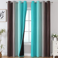Estelar Textiler Ombre Blackout Curtains 102 Inches Long 2 Panels Set, Full by ESTELARTEXTILER