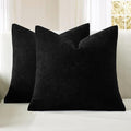 MIULEE Black Couch Pillow Covers 20x20 Inch by MIULEE
